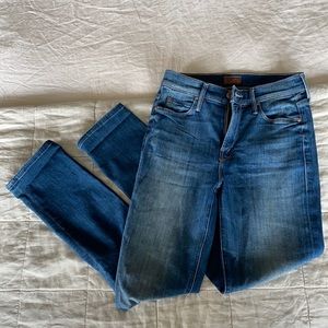 MOTHER mid-rise dazzler ankle jeans